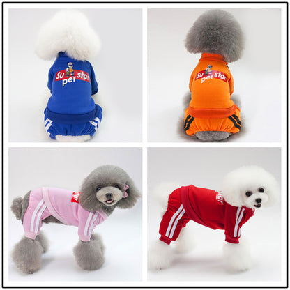 猫 犬 洋服 犬服 ペット服 大中小型犬 ペット用品 犬/猫用 犬の服 ペットウエア 小型犬 中型犬 通気 可愛い ドッグウェア トレーナー 犬 服 ワンピース サロペット ビションフリーゼ 犬猫服