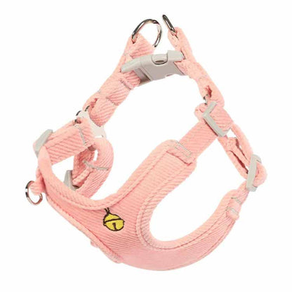 送 料 無 料！犬用 ハーネス リードセット 犬 小型犬 中型犬 胴輪 リード付 お出かけ 簡単装着 おしゃれ かわいい 胸背 ペット用品 ドッグウェア シンプル いぬ 犬具 チワワ プードル お散歩