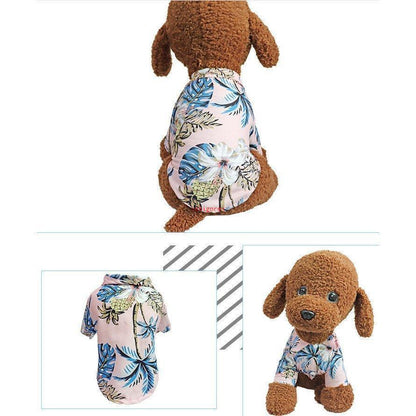 季節の新作 犬 服 夏用 アロハシャツ 旅行 夏 ペットウェア ドッグウェア かわいい 対応