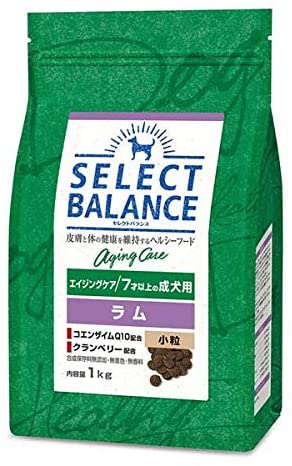 <a href="https://www.qoo10.jp/gmkt.inc/Search/brand.aspx?brandno=109498" target="_blank" class="title_brand" id="btn_brand" title="Select Balance ">Select Balance </a>セレクトバランス エイジングケア ラム 小粒 7才以上の成犬用 1kg