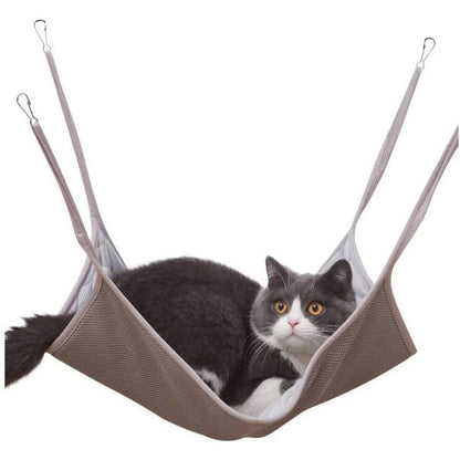猫 ハンモック ケージ ベッド ひんやり 冷感 春夏 小動物 取り付け簡単 吊り下げベット 35×35cm 53×35cm