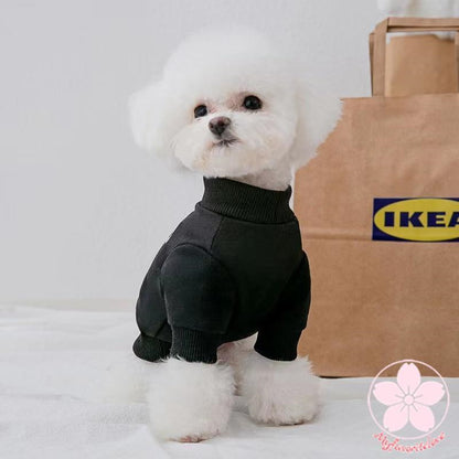 万能流行感 ペット 服 安い 犬 秋 冬 くま柄 モノトーン トレーナー かわいい 可愛い ハイブランド 猫 ドッグ ウェア