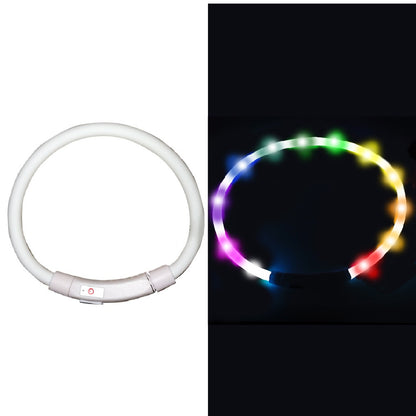中型 猫 首輪 小型 ペット 大型 LED 充電式 光る 犬 ライト カラー