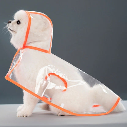 人気ペット用品犬マッキントッシュテディ中小犬新透明レインポンチョ