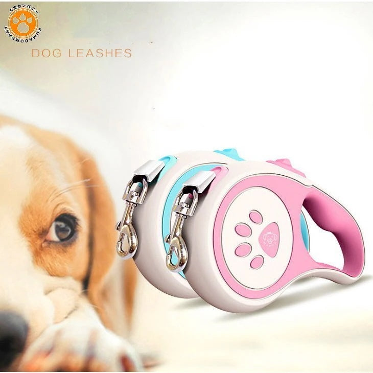 犬用リード ドッグリード ペットリード 伸縮リード 巻き取り式 ペット用品 中型犬 小型犬用 5M
