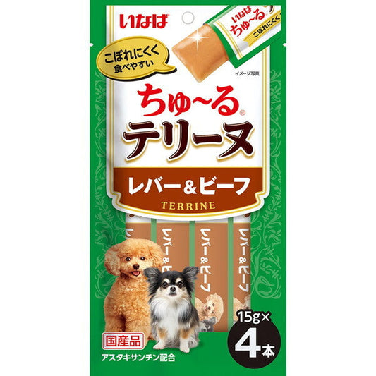 いなばペットフード">いなばペットフード</a>ちゅ～るテリーヌ レバー&ビーフ 15g×4本