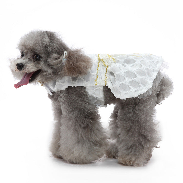 ペットウェア かわいい 犬の服装 猫と犬とペットのイブニングドレスペットの服 犬猫服　快適で可愛い 犬用品