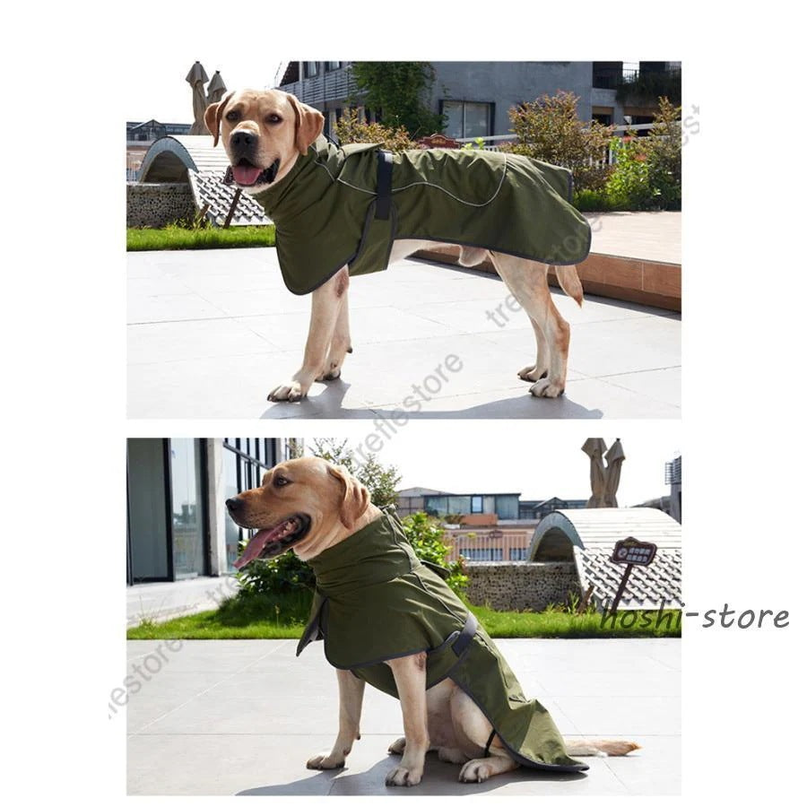 大型犬 中型犬 犬 ジャケット 反射テープ付き ダウン風ジャケット ベスト ウェア ドッグウェア ペット 服 防水 防風 防寒 おしゃれ 可愛い 犬服 冬服 暖か