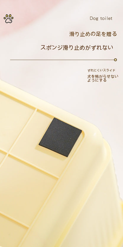 壁付き犬トイレ便器ステンレス防糞犬砂盆の中の小型犬と高犬トイレのペット用品