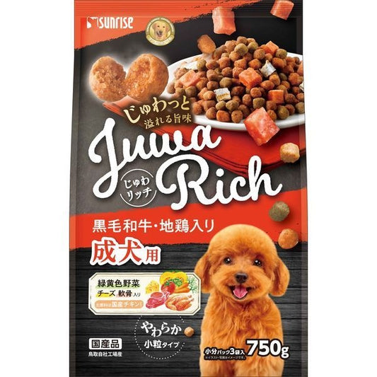 <a href="https://www.qoo10.jp/gmkt.inc/Search/brand.aspx?brandno=26472" target="_blank" class="title_brand" id="btn_brand" title="マルカン">マルカン</a>じゅわリッチ 黒毛和牛地鶏入り 750g