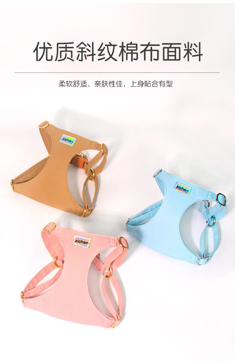 シンプル ハーネス 簡単装着 お出かけ 小型犬 胴輪 ネコ用ハーネス ハーネスリードセット リード 犬用 犬用ハーネス おしゃれ 軽量 2点セット 犬 お散歩 猫用 ペットハーネス リーシュ 中型犬