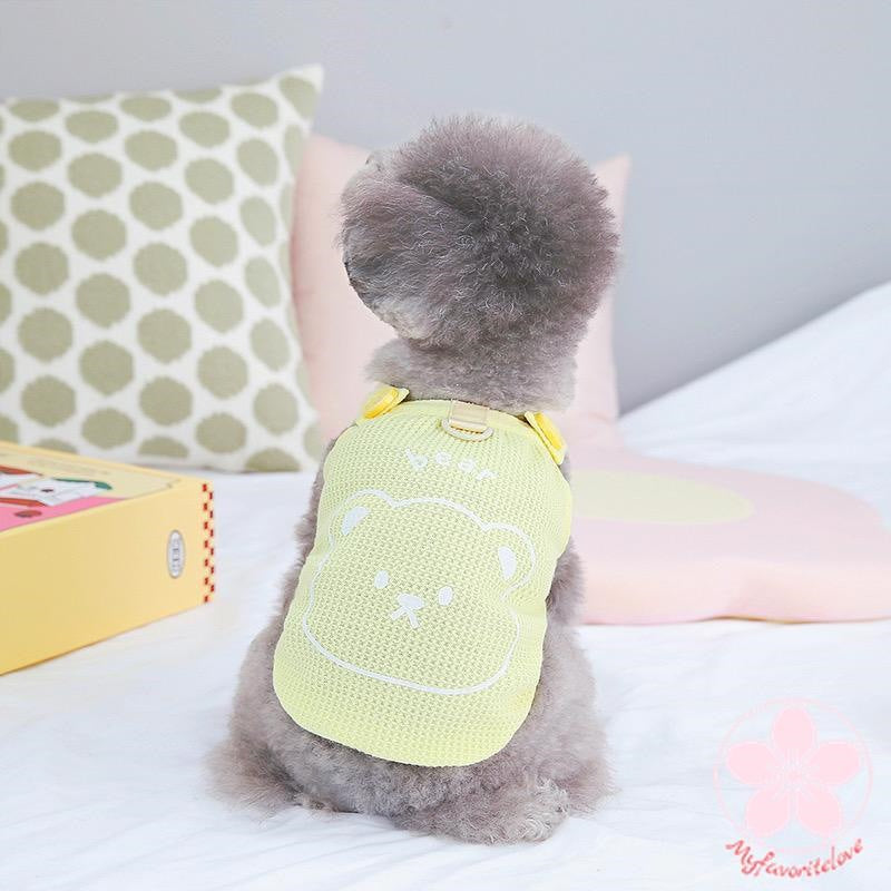 人気商品超目玉 ペット 服 安い 犬 春 夏 くまちゃん 柄 タンクトップ かわいい 可愛い ハイブランド 猫 ドッグ ウェア