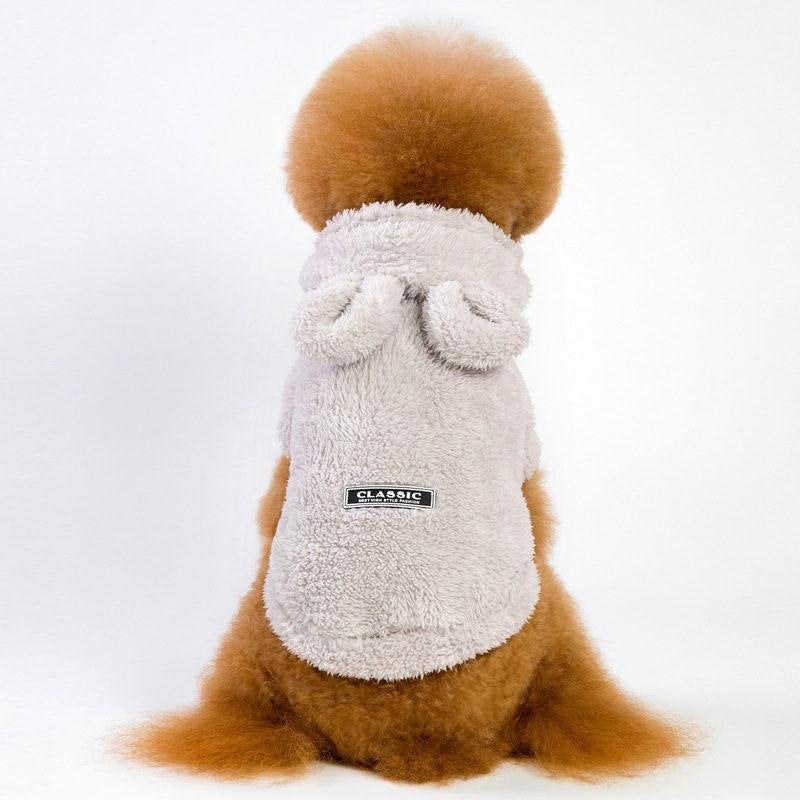 大人の魅力 犬服 ペットウェア 犬の服 厚手 パーカー ペット服 ドッグウェア ペット用品 可愛い 暖かい 秋冬春 裏ボア 防寒 モコモコ ふわふわ 散歩