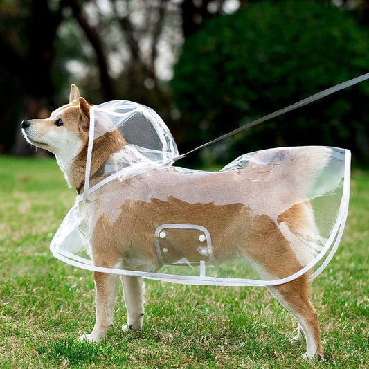 人気ペットマッキントッシュ透明犬マッキントッシュ防水防風ペット服大型犬