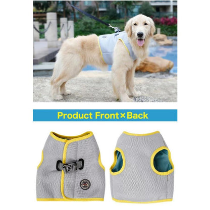 新商品プロモーション，数量限定 犬 ハーネス クール 冷却 冷感 ペット 服 胴輪 ドッグ メッシュ犬 ハーネス