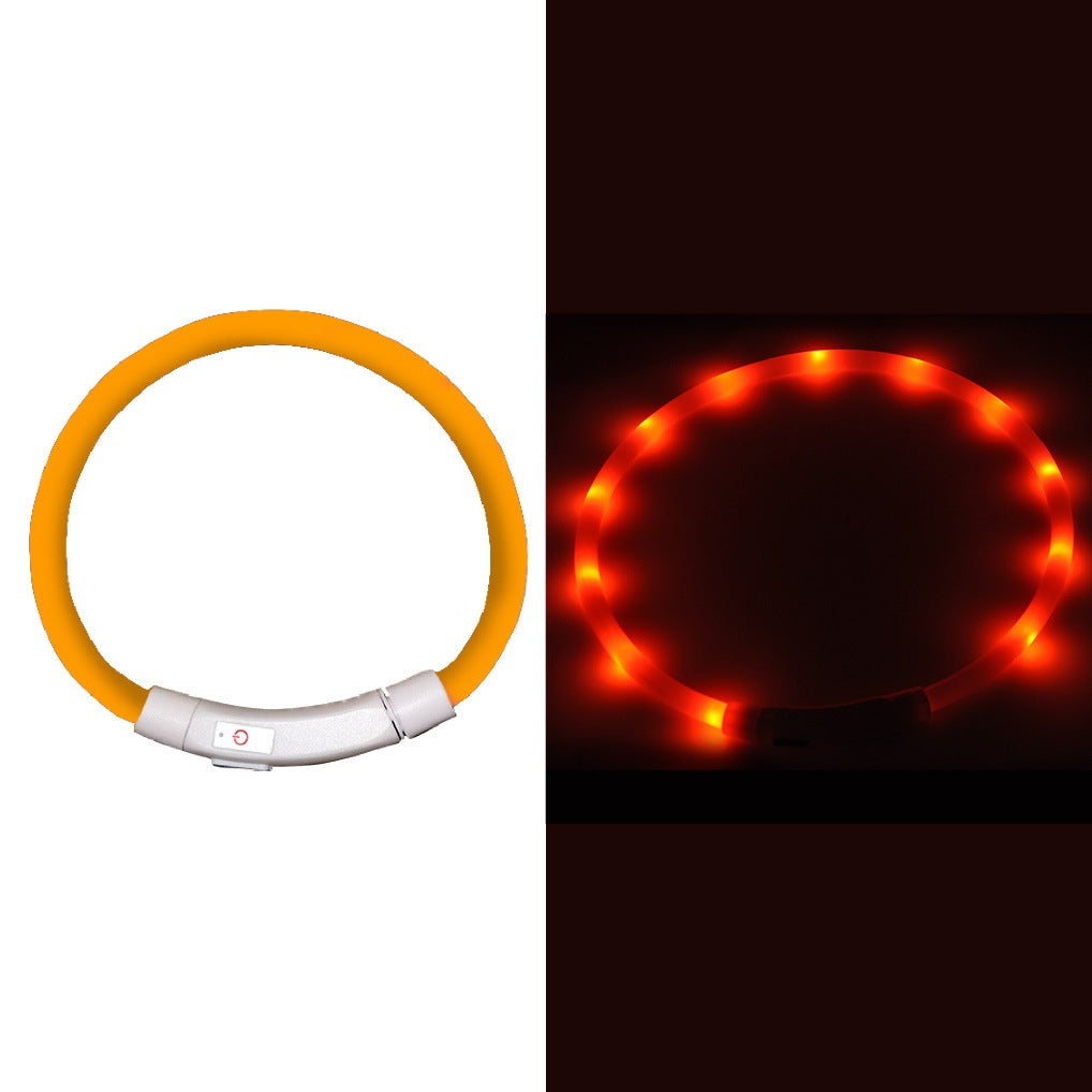 中型 猫 首輪 小型 ペット 大型 LED 充電式 光る 犬 ライト カラー