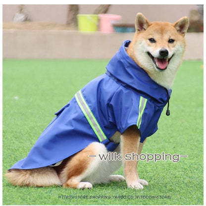 犬用 レインコート 中型犬 小型犬 雨具 カッパ 犬服 防水 ドッグ ペット服 お出かけ 防雨 ペットポンチョ 梅雨 散歩