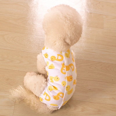 春夏新作 犬服 ペット服 犬 洋服 ペット 犬用品 小中型犬 犬服 夏秋 エアコン おなかプロテクター 全部入り 服 ベスト パジャマ