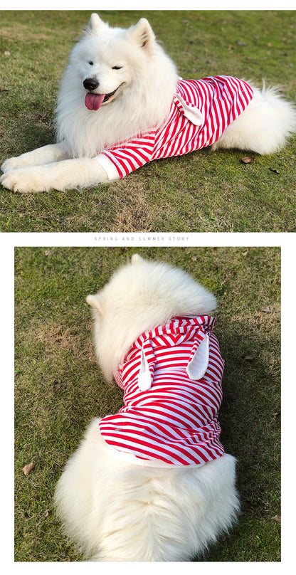 【輸送費無料】大型犬服夏サモイドゴールデンレトリバーラブラドール多角形羊飼い中型大型犬春と夏の薄いベスト