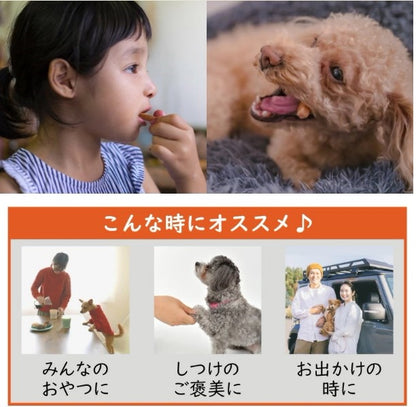 <a href="https://www.qoo10.jp/gmkt.inc/Search/brand.aspx?brandno=126891" target="_blank" class="title_brand" id="btn_brand" title="Takachiho Muratabi">Takachiho Muratabi</a>ドッグフード 無添加 おやつ お試し低アレルギー 愛犬と飼い主が一緒に食べられるおやつ シェア 40g 8袋