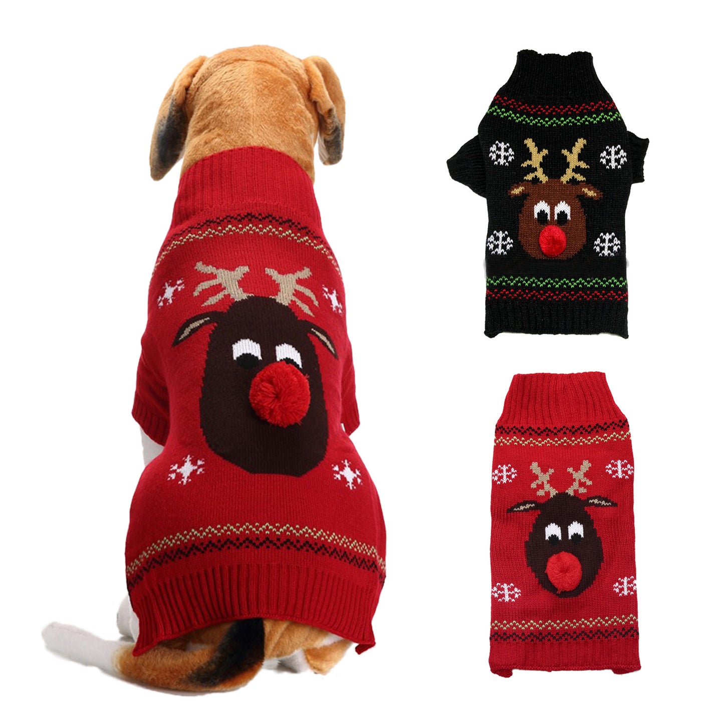 人气新作ペット服 中小型犬VIPテディニューファーザークリスマスペットニットジャンパー犬の服 ペット服