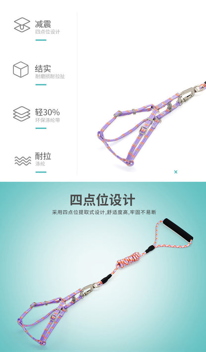 軽量 ハーネスリードセット おしゃれ ハーネス ペット用品 猫用 犬 お散歩 2点セット リーシュ ペットハーネス 中型犬 胴輪 小型犬 犬用 犬用ハーネス お出かけ 簡単装着 シンプル 109 リー