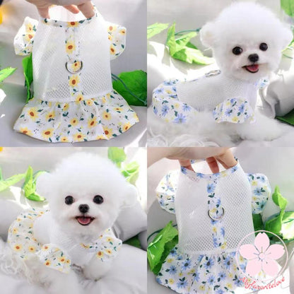 大人気 上品 ペット 服 安い 犬 春 夏 花 柄 ワンピース かわいい 可愛い ハイブランド 猫 ドッグ ウェア