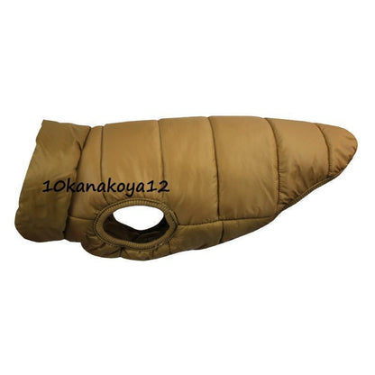 ドッグウェア 猫 ダウンジャケット犬 ジャケット ベスト ウェア ペット 迷彩 服 小型犬 中型犬 防寒であったか裏起毛シンプル無地ダウン風ベスト 冬服 秋冬