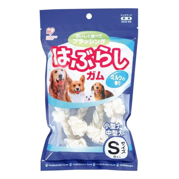 <a href="https://www.qoo10.jp/gmkt.inc/Search/brand.aspx?brandno=49458" target="_blank" class="title_brand" id="btn_brand" title="アイリスオーヤマ">アイリスオーヤマ</a>GOG-6S 歯ぶらしガムS 6本