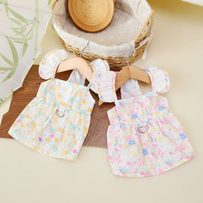 【新作犬猫服 登場】 犬服 ペット服 犬 洋服 春と夏リーシャブルペット犬小型犬と中型犬ドレス服
