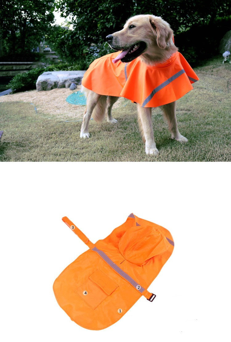 ペット レインコート 犬用 雨具 防水 ポンチョ 小型犬 ペットウェア かわいい 雨天対策 ポケット反射テープ付き 中型犬 大型犬 梅雨 散歩 雨具