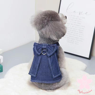 新作 トレンド ペット 服 安い 犬 春 夏 秋 冬 デニム タンクトップ ワンピース かわいい 可愛い ハイブランド 猫 ドッグ ウェア
