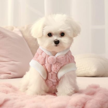 子犬ペット服春秋冬暖かいぬいぐるみウエストコートビションフリーゼ小型犬かわいいベストテディ肥厚犬 服 犬 犬の服 犬 洋服 犬の服夏 犬洋服