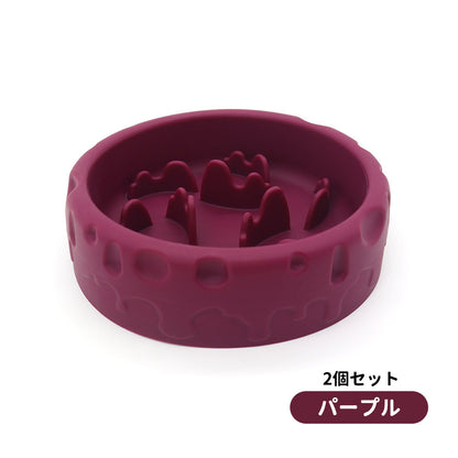 3日で出荷 2個セット 早食い防止 猫犬通用 ペット用 スローフィーダー ダイエット 食べ過ぎ スローフードペット 餌入れ 厚く お皿 餌入れ エサ入れ フードボウル ペットボウル フード おしゃれ