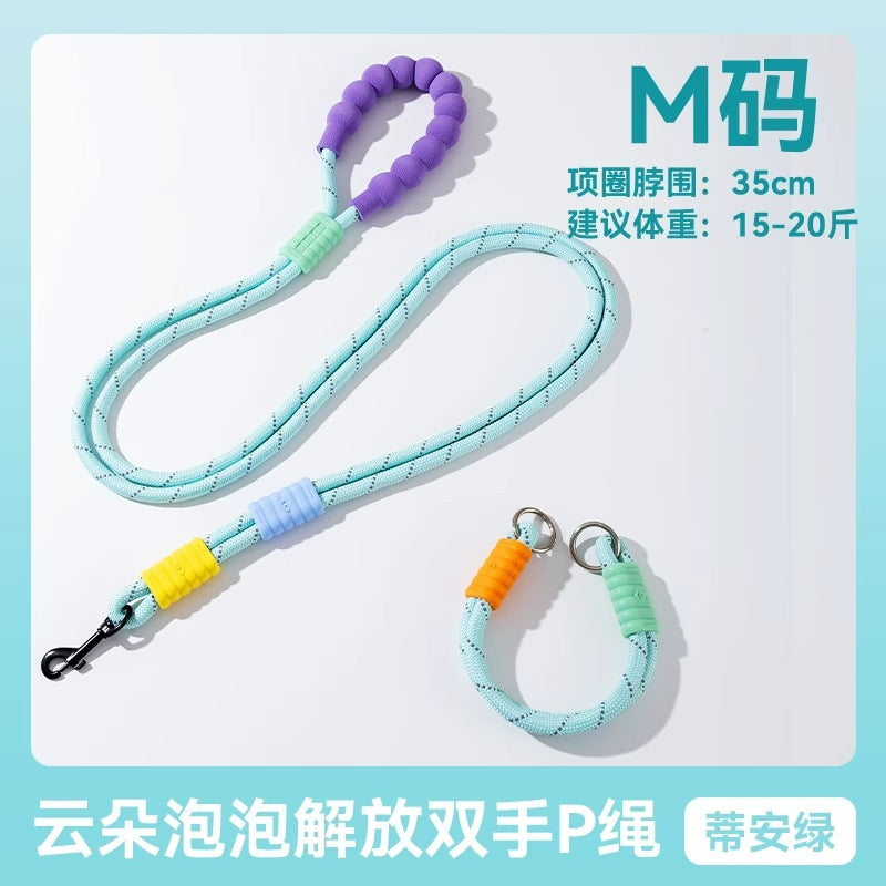 犬 リード ハーネス 紐 散歩紐 犬用デニムハーネス＆リード けん引ロープ ペット用品 s03