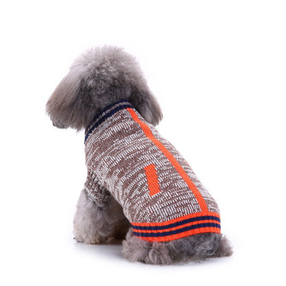 2023年新作入荷　ペット服 犬　服　Tシャツ ドッグウェアペットの服セーターハイネック犬の服セータークリスマス雪花の犬のセーター秋冬