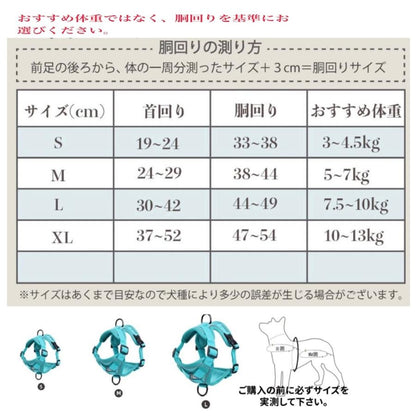 新商品プロモーション，数量限定 犬 犬ハーネス ハーネス リード付き 犬用 猫用 ペット しゃれ 脱げない かわいい 小型 中型 大型 メッシュ 胴輪 散歩 簡単装着 軽量 春 夏 秋 冬 かわいい