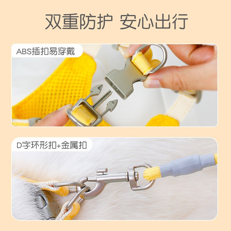 シンプル 犬用 ハーネス ペットハーネス お散歩 簡単装着 おしゃれ ネコ用ハーネス 67 ペット用品 ハーネスリードセット 胴輪 猫用 犬 2点セット お出かけ 小型犬 中型犬 犬用ハーネス リード
