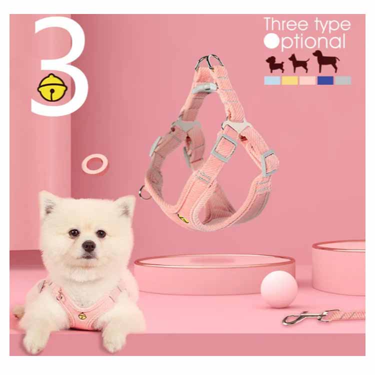 送 料 無 料！犬用 ハーネス リードセット 犬 小型犬 中型犬 胴輪 リード付 お出かけ 簡単装着 おしゃれ かわいい 胸背 ペット用品 ドッグウェア シンプル いぬ 犬具 チワワ プードル お散歩