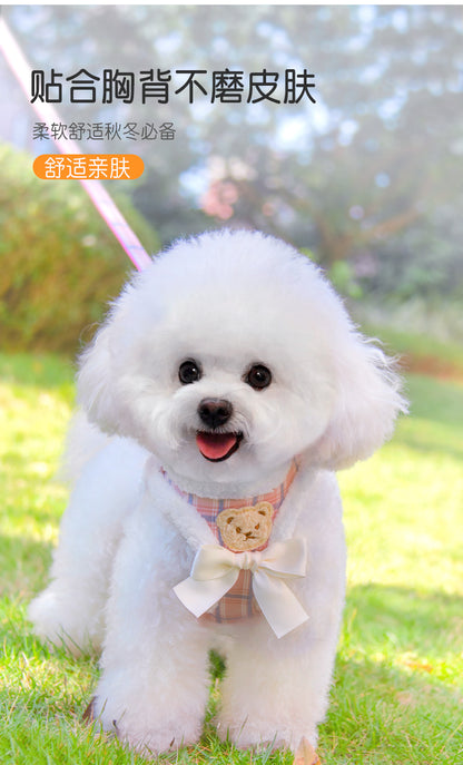 リード リーシュ ペット用品 ハーネスリードセット 犬用 ネコ用ハーネス 2点セット おしゃれ ハーネス お出かけ 猫用 犬 小型犬 中型犬 シンプル お散歩 簡単装着 胴輪 69 軽量 犬用ハーネス