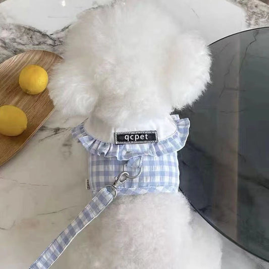 ペット服春と秋の新型通気性の魔法は牽引ロープのテディを貼って熊の犬の猫より薄いタイプの胸に外出します