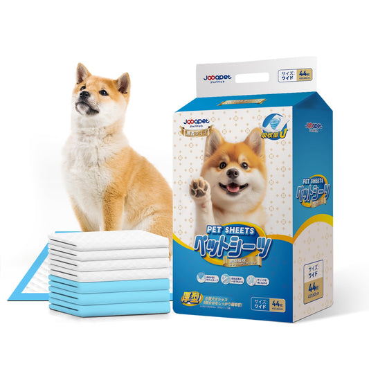 Japapet ペットシーツ 厚型 ワイドサイズ 60×45cm 44枚入り 使い捨てタイプ