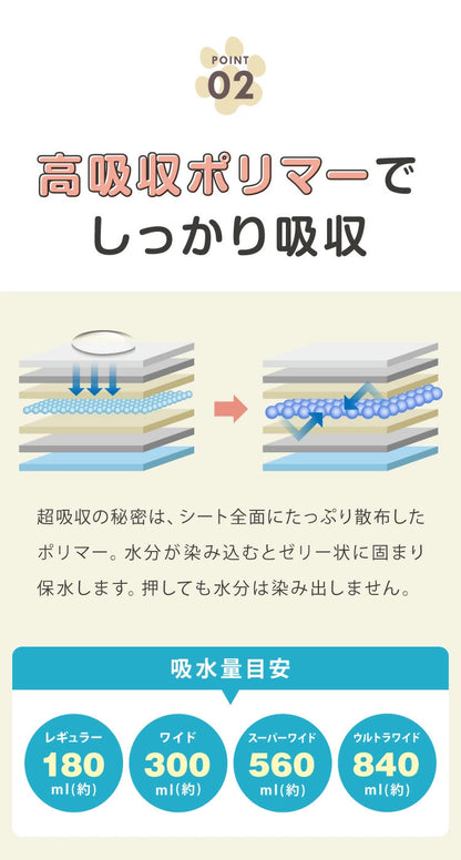 <a href="https://www.qoo10.jp/gmkt.inc/Search/brand.aspx?brandno=134820" target="_blank" class="title_brand" id="btn_brand" title="リコメン堂">リコメン堂</a>ペットシーツ 薄型 レギュラー 800枚 ワイド 400枚 スーパーワイド 200枚 ウルトラワイド 100枚 ホワイト 白 大容量 超吸収 抗菌 消臭 トイレシート トイレシーツ ペットシート