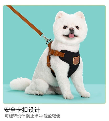 子犬の胸のベルトのベスト式の牽引ロープは犬のひもの小型犬のテディの雪の納瑞比熊を散歩します メガ割ワンピースパンツトートバッグ