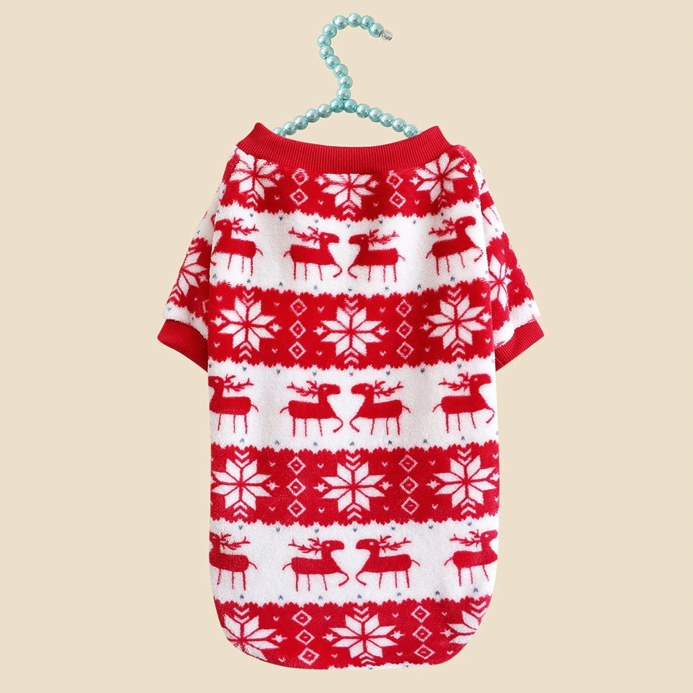犬服秋冬用ペット服猫服防寒保温厚手犬服クリスマスペットパーカー