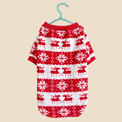 犬服秋冬用ペット服猫服防寒保温厚手犬服クリスマスペットパーカー