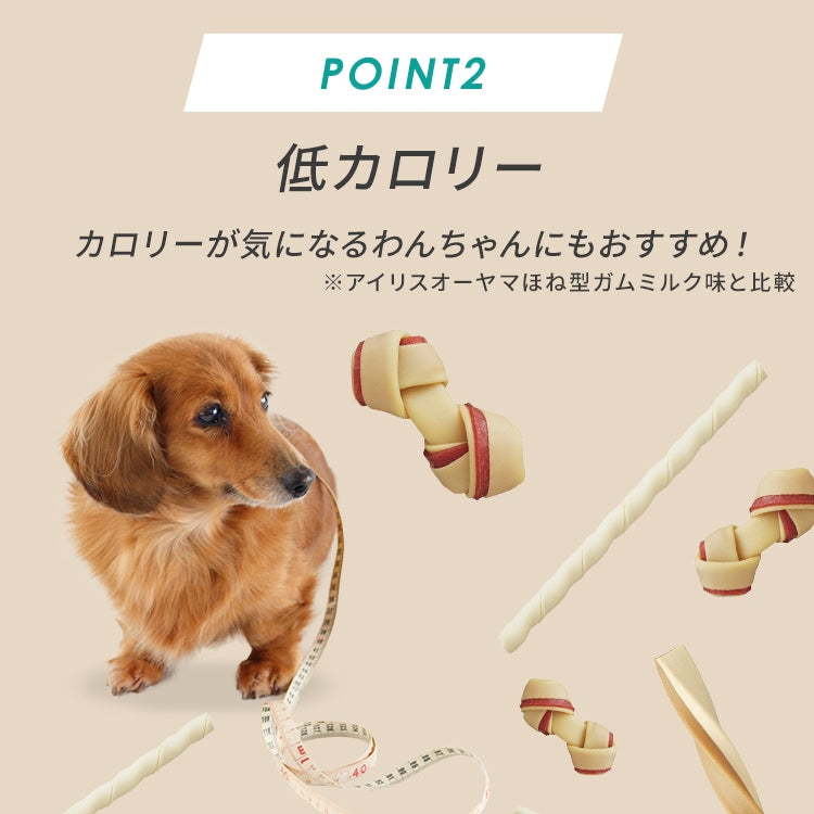 <a href="https://www.qoo10.jp/gmkt.inc/Search/brand.aspx?brandno=49458" target="_blank" class="title_brand" id="btn_brand" title="アイリスオーヤマ">アイリスオーヤマ</a>【公式】獣医師監修／ 犬 歯磨き ガム チキン ヤギミルク 骨型 歯磨きガム 犬ガム 犬用 長持ち デンタルケア 牛皮不使用 おやつ DGC-6 DGH-10 DGY-18 *