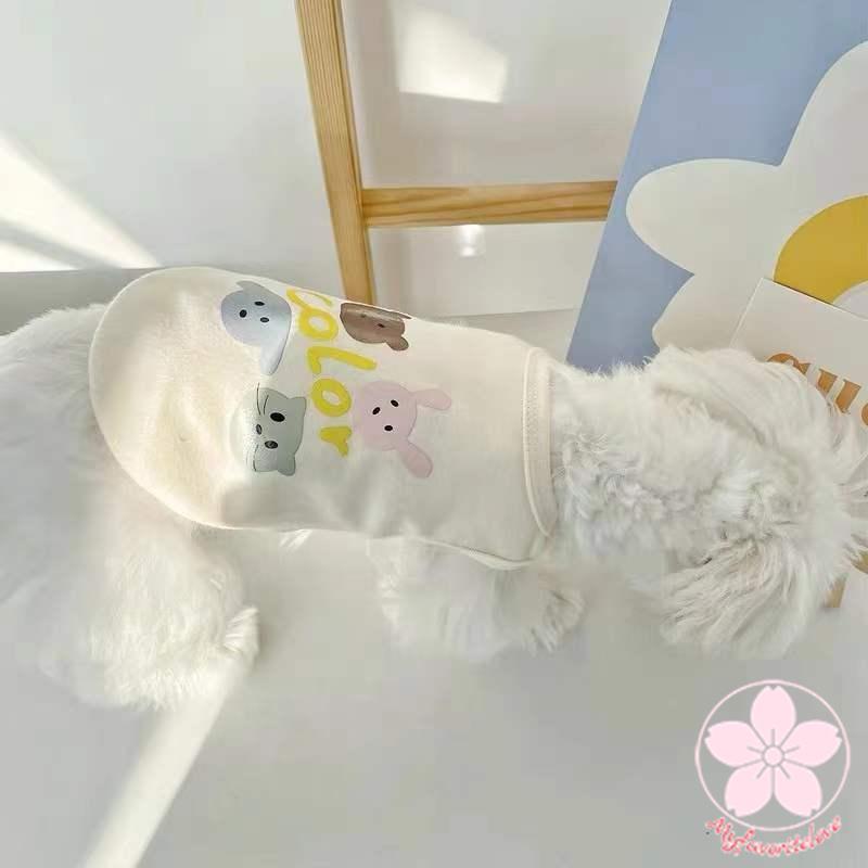 新作 トレンド ペット 服 安い犬 春 夏 秋 アニマル 柄 タンクトップ 可愛い かわいい 猫 ドッグウェア