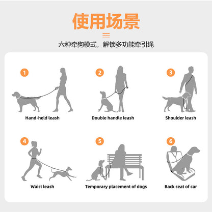 人気商品 迷子防止 大型犬 大型犬 ショルダーリード 犬 中型犬 ハンズフリー リード 外れ リード ハーネス ダブル ない 肩掛け 防止 ハンズフリー 犬 ダ大好評