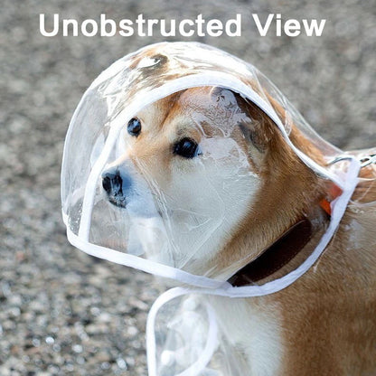 人気ペットマッキントッシュ透明犬マッキントッシュ防水防風ペット服大型犬
